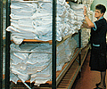 Longspan shelving: Hospital Linen Storage