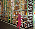 Longspan shelving: Mobile Archive Box Storage