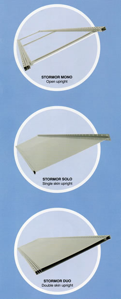 With a choice of 3 upright types Stormor shelving is the ideal choice in every workplace environment With a choice of 3 upright types Stormor shelving is the ideal choice in every workplace environment